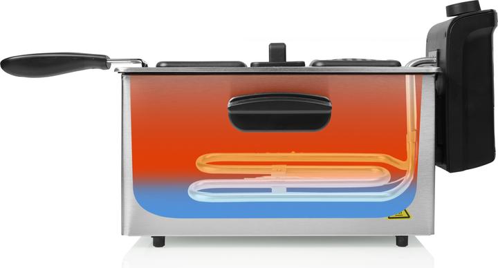 Actual product image Tristar FR-6947 Deep Fryer PRO, Black/Stainless Steel (EU plug)