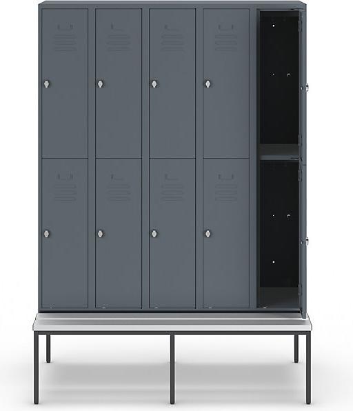 Produktbild Wolf Halbhoher Garderobenschrank mit Sitzbankuntergestell (150 cm, 214 cm)
