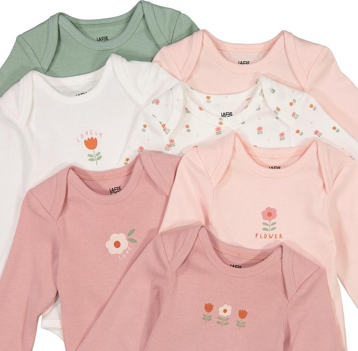 Produktbild La Redoute Collections 7er-Pack Bodys mit langen Ärmeln (60)