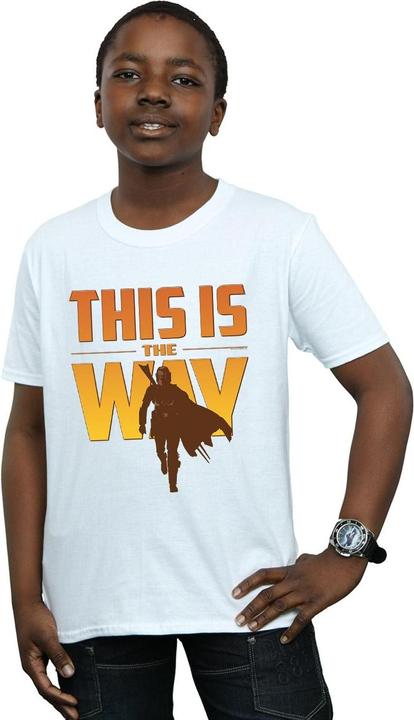 Actual product image Star Wars Boys The Mandalorian This Is The Way T-Shirt (128)