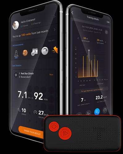 Produktbild Tracktics Fussball-Tracker (L)