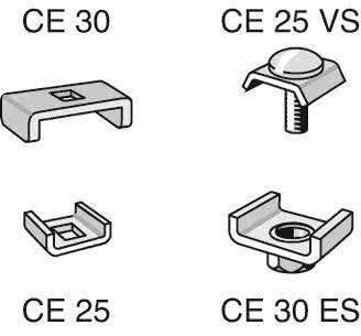 Actual product image Cablofil Clamp 25mm CE 25 EZ 558011 electrolytically galvanised