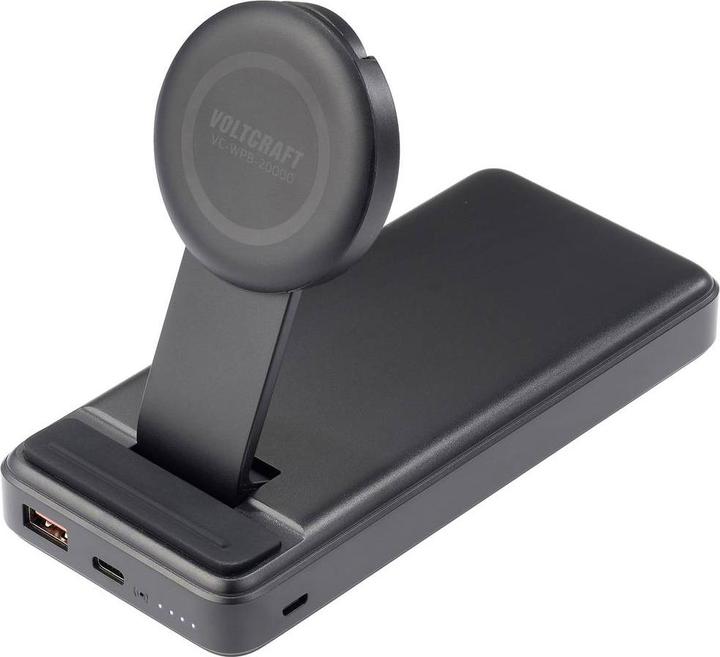 Produktbild Voltcraft VC-WPB-20000 Powerbank 20000 mAh Qi Wireless Charging, Power Delivery Li-Ion Schwarz Stat (20000 mAh)