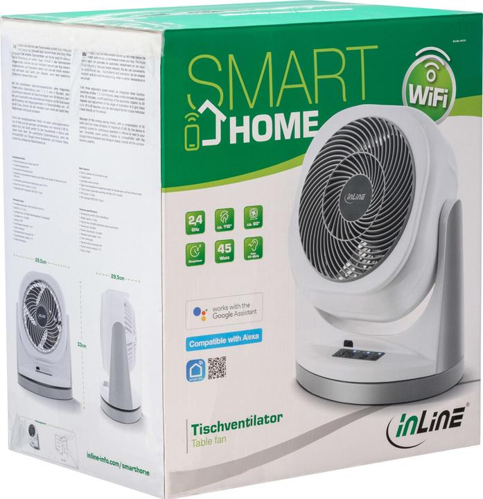 Actual product image InLine SmartHome fan rotating (57 dB)