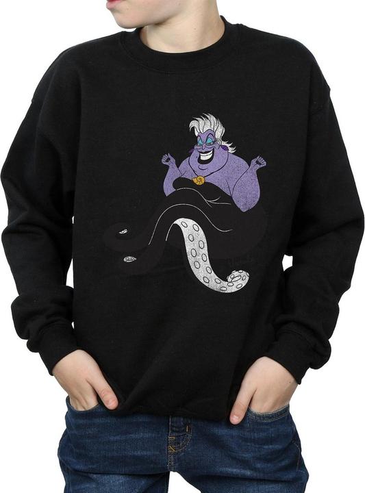 Actual product image Disney Boys The Little Mermaid Classic Ursula Sweatshirt (152, 158)
