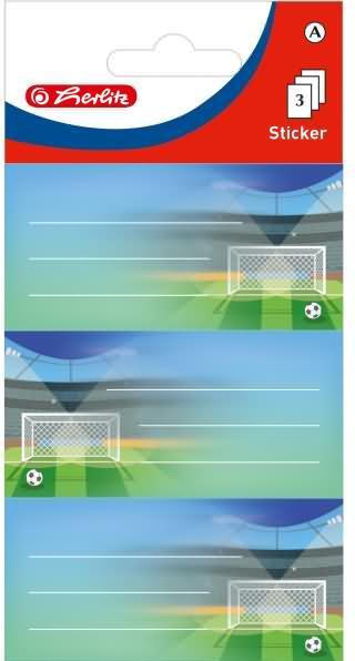 Image du produit Herlitz Étiquettes en hêtre Fuáball, 76 x 35 mm