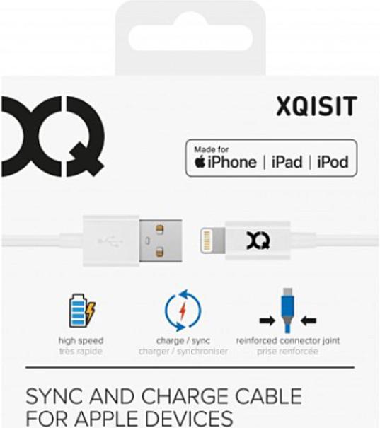Produktbild Xqisit Charge & Sync Lightning Kabel (1 m, USB 2.0)