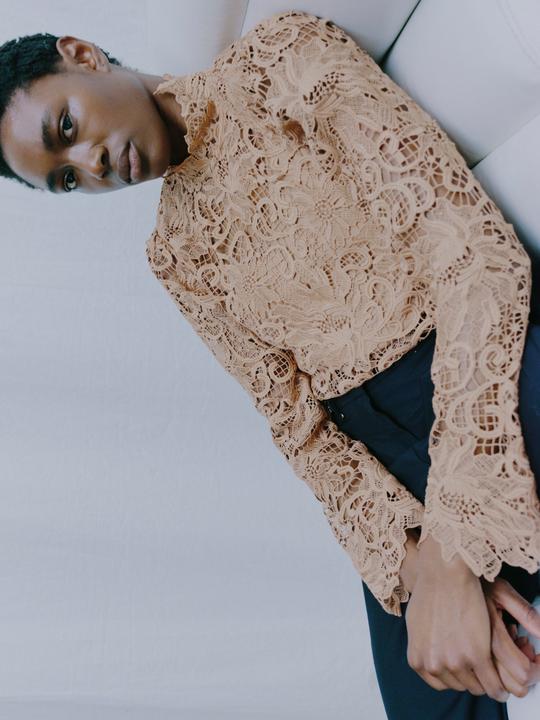 Actual product image Vila Lace top with long sleeves (40)