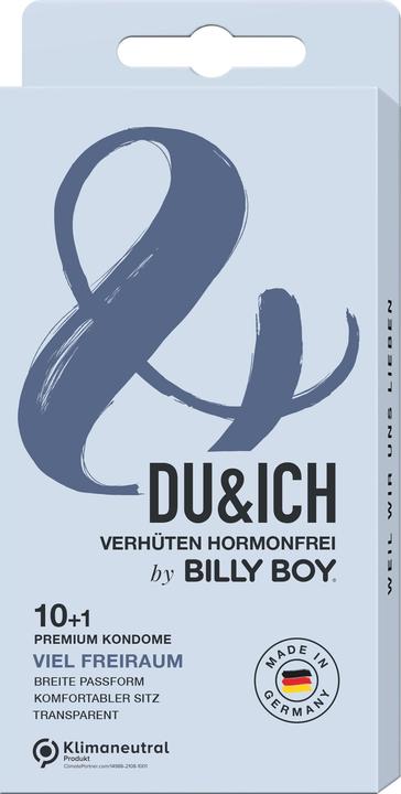 Image du produit Billyboy Billy Boy "You & Me : Lots of Space" 10 + 1 Premium Condoms pour une contraception sans hormones (11 pcs)