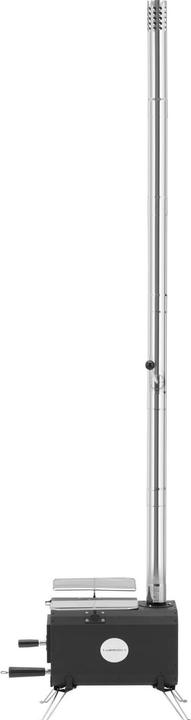 Produktbild Uniprodo Zeltofen Campingofen Holzkocher silbern klappbar 382 x 250 x 231 mm Karbonstahl