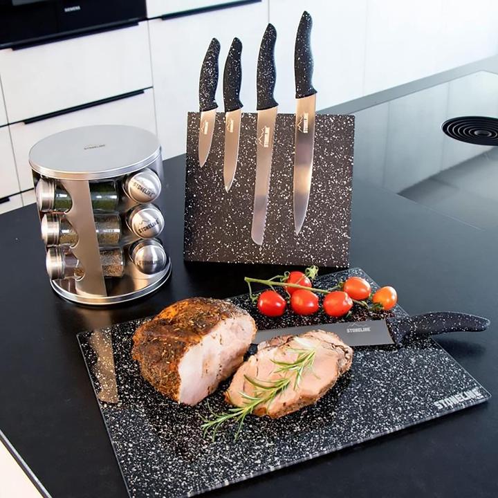 Actual product image Stoneline 5-piece knife set with block