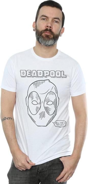 Immagine prodotto Deadpool This Is Just Lazy Maglietta Uomo (3XL)