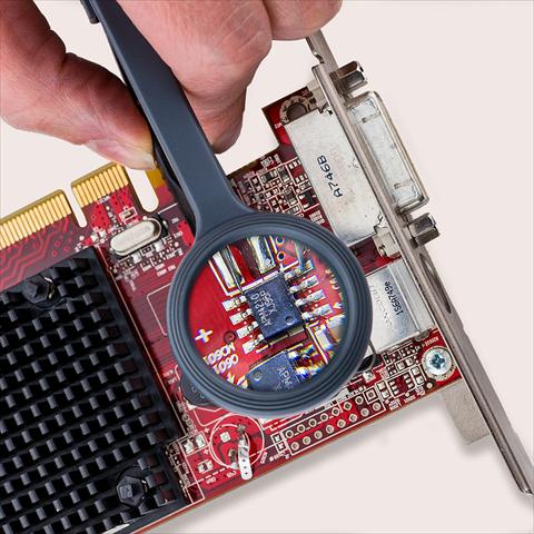 Actual product image Carson MagniGrip MG-88 magnifying glass with tweezers