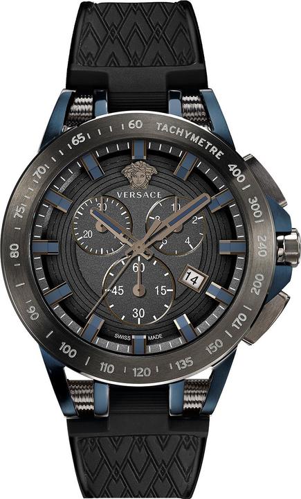 Versace VE3E00221 Sport Tech Chronograph 45mm 10ATM (Sportuhr, 45 mm)