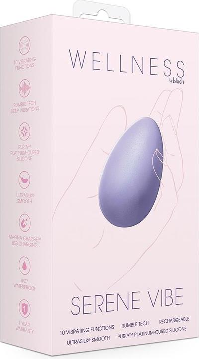 Actual product image Blush Serene Vibe Full Body Personal Hand Held Massager in Purple - 10 Vibration Modes - Purio® Plat
