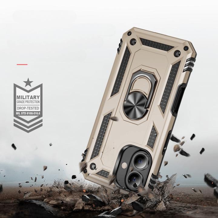 Produktbild Cover-Discount iPhone 16 - Robustes Back Cover mit Kickstand (Apple iPhone 16)