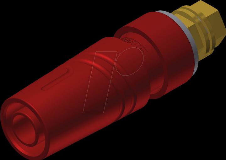 Produktbild Hirschmann SAB 2600 G M4 Au Sicherheits-Laborbuchse Buchse Einbau vertikal Stift-O 4 mm Rot 1