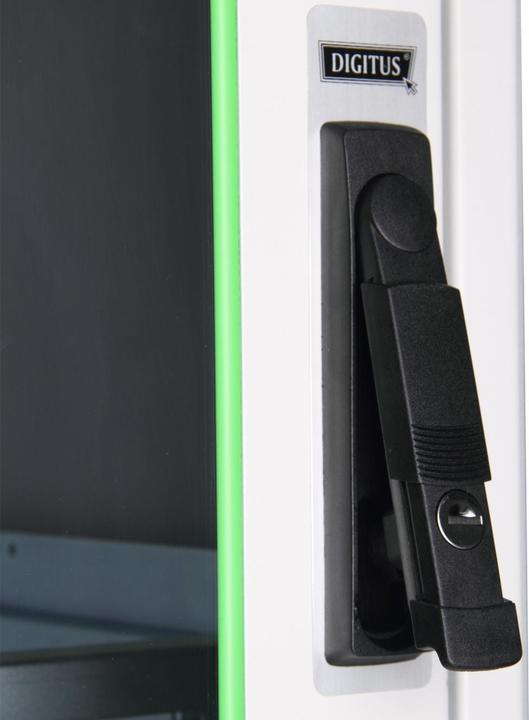 Actual product image Assmann DIGITUS 22HE 19inch freestanding network cabinet 1125x600x600 mm colour grey RAL 7035 (22 RU, 19 inch rack)