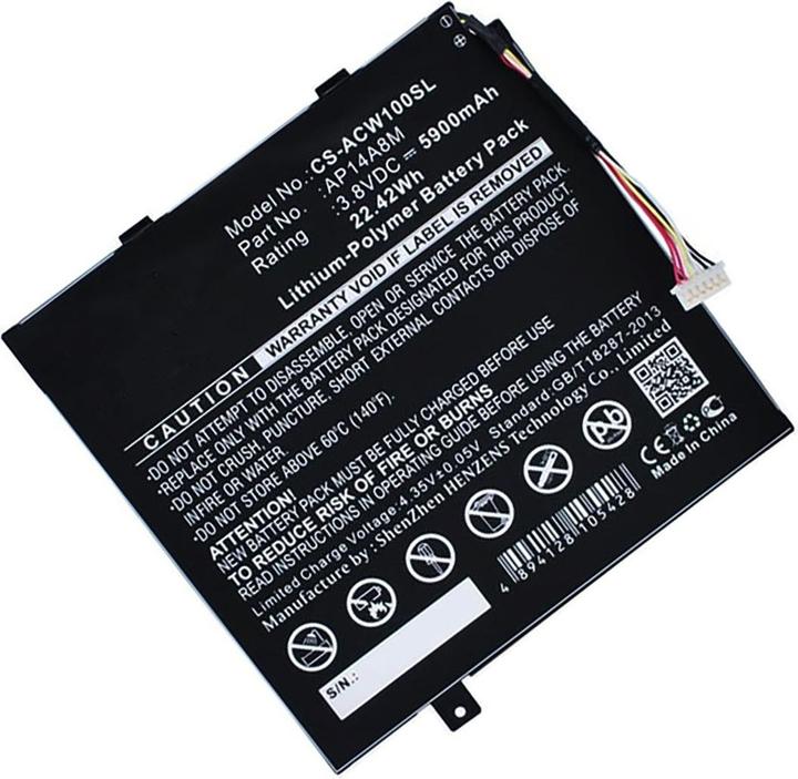 Image du produit AGI Batterie compatible avec Acer Iconia Tab 10 (A3-A20) (5900 mAh)
