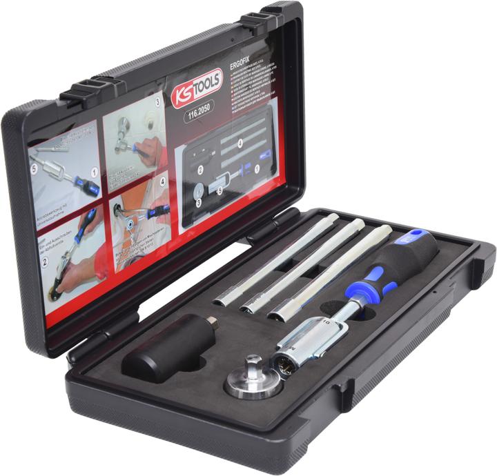 Immagine prodotto KS Tools Set di montaggio lavabo, 6 pezzi, Acciaio al cromo vanadio finissimo
