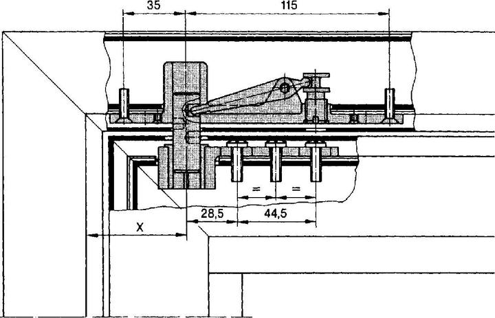 Image du produit Dormakaba Paumelles à tenon pour portes battantes (Porte de chambre, Porte d'entrée, Porte en bois, Porte-fenêtre, Intérieur)