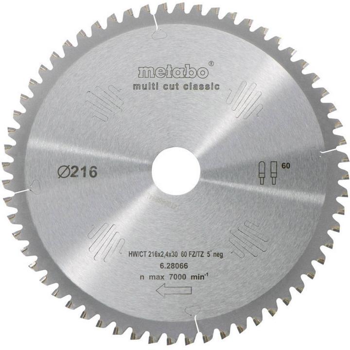 Produktbild Metabo Kreissägeblatt HW/CT