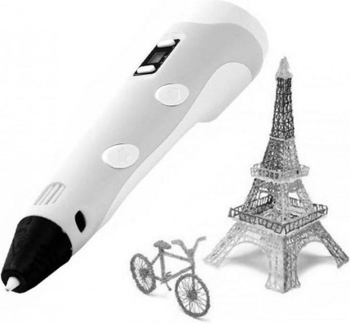Actual product image Riff Fantasy 3D Pen Print Pen for Kids with 1.75mm ABS / PLA AC Cable Powered in Blue (PLA, ABS, 1.75 mm, 120 g, Blue)