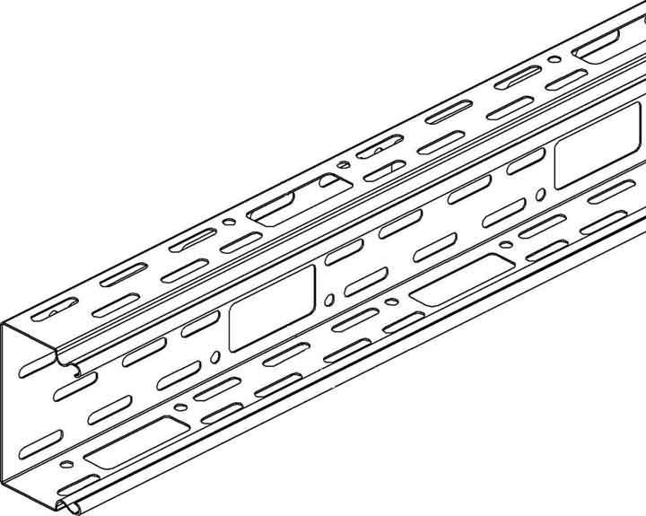 Actual product image Niedax NIE LI60.300 Industrial duct bottom part (200 cm)
