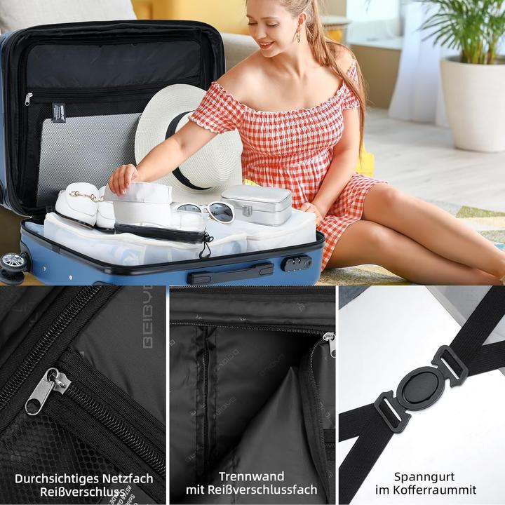 Image du produit Beibye Hartschalen-Trolley (45 l, Bagage à main (jusqu'à 50l))
