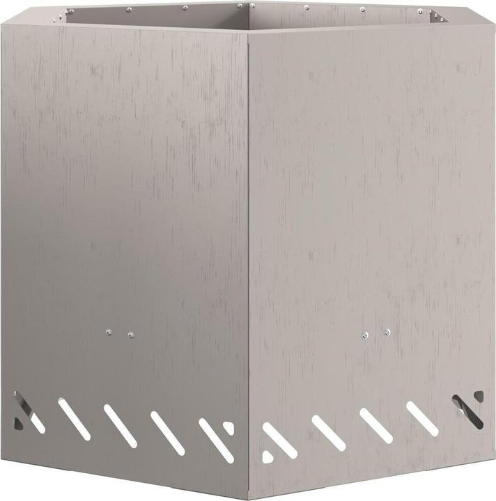 Image du produit VidaXL Foyer à faible émission de fumée Hexagonal 58x58x51 cm Acier résistant aux intempéries (58 cm)
