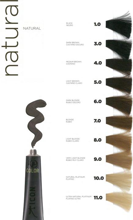 Actual product image I.C.O.N. ECOTECH COLOR natural colour #8.0 light blonde 60 ml (8.0)