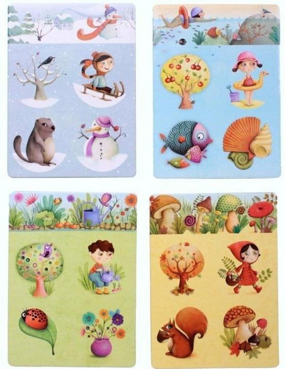 Actual product image Djeco Lotto 4 Seasons (Multilingual)