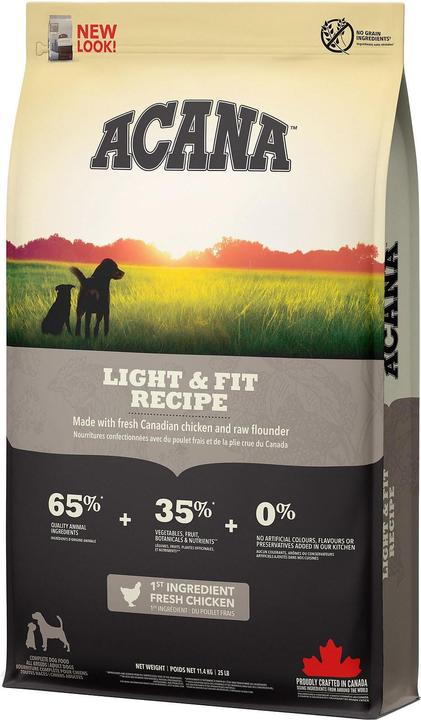 Produktbild Acana Light und Fit (Adult, 1 Stk., 11400 g)
