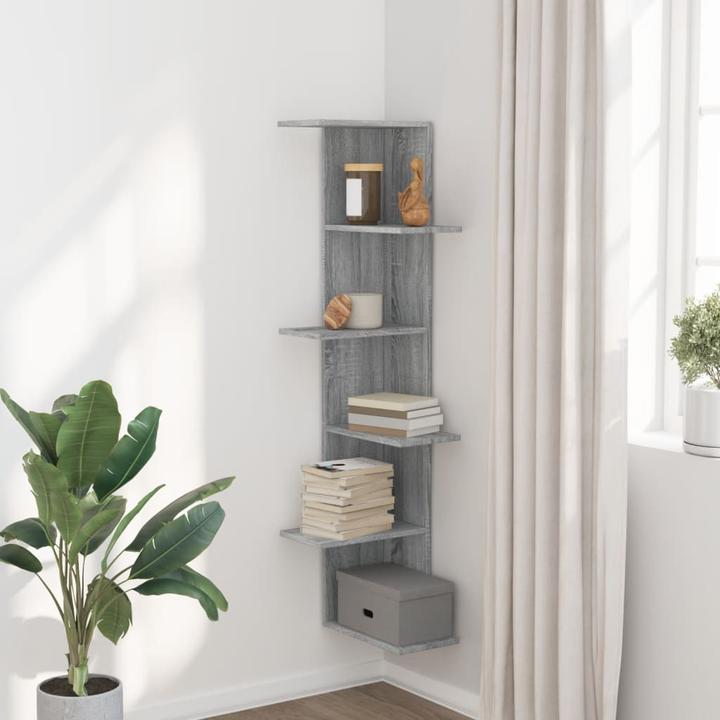 Actual product image VidaXL Corner wall shelf (36.5 x 36.5 x 140 cm)