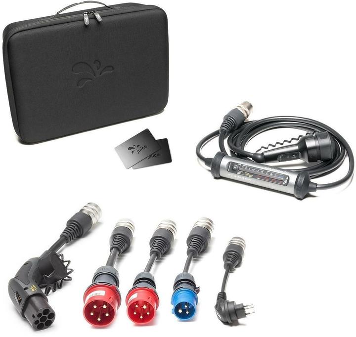 Actual product image Juice Technology Juice Booster 3 air Swiss Traveller Plus Set (Type 2, 11 kW, 16 A, CEE32 red, CEE16 red, CEE16 blue, Type 13, Type 2)