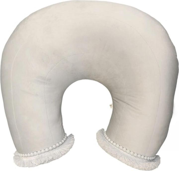 Produktbild Baby-Nest Stillkissen Boho Samt Beige (55 cm)