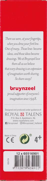 Image du produit Bruynzeel Crayon de couleur Colorexpress (Blanc, 12 x)