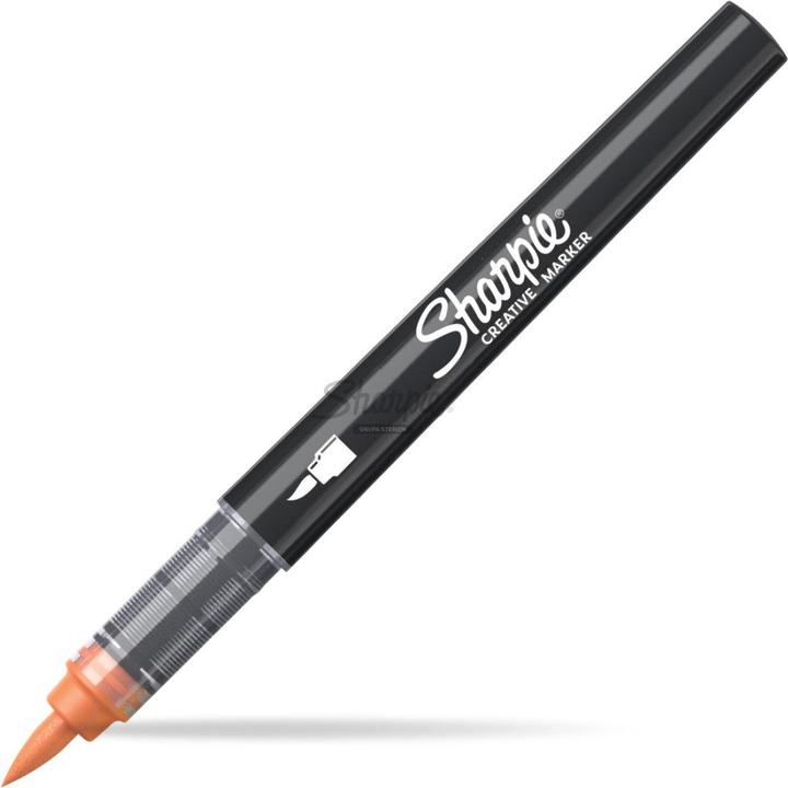 Actual product image Sharpie Kreativmarker Pinselspitze Acryl orange (Orange, 1 x)