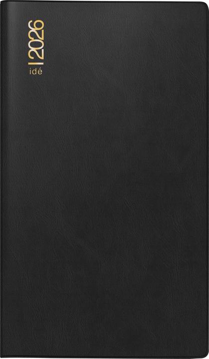 Actual product image rido/id 7012212906 | Taschenkalender Mod. TM 17/contacter 2026 | A6 quer, Kunststoff, schwarz (A6, German)