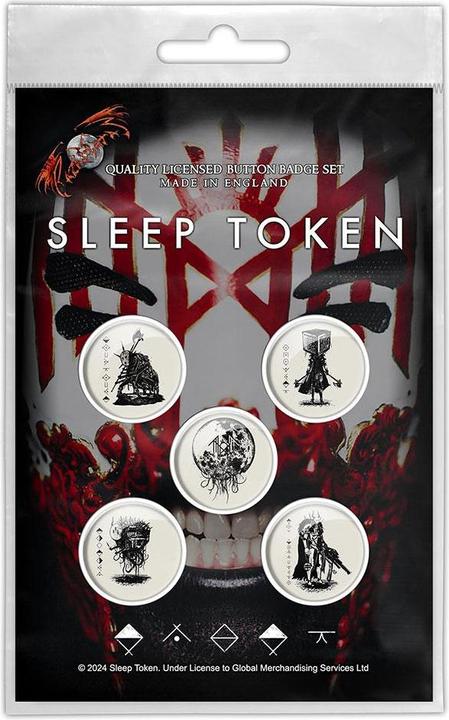 Produktbild Sleep Token Abzeichen Vessel Mask 5erPack Kunststoff Metall