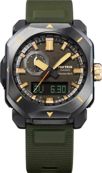Actual product image Casio Pro-Trek - PRW-6900Y-3ER (Digital watch, Analogue wristwatch, 45 mm)