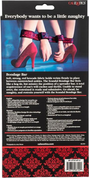 Actual product image CalExotics Scandal Bondage Bar