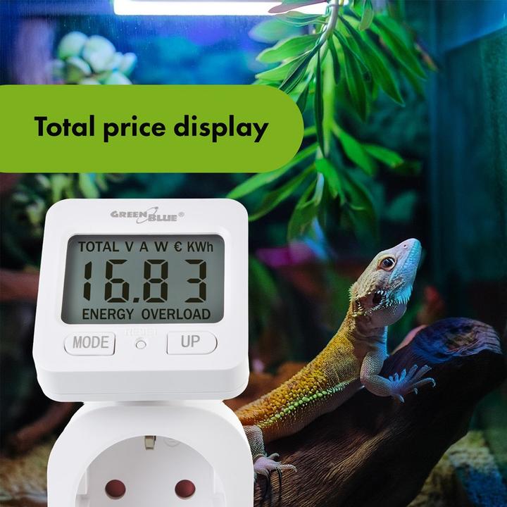 Image du produit Greenblue Energiezähler Wattmeter 16A max. 3680W Unterspeicher GB615 E