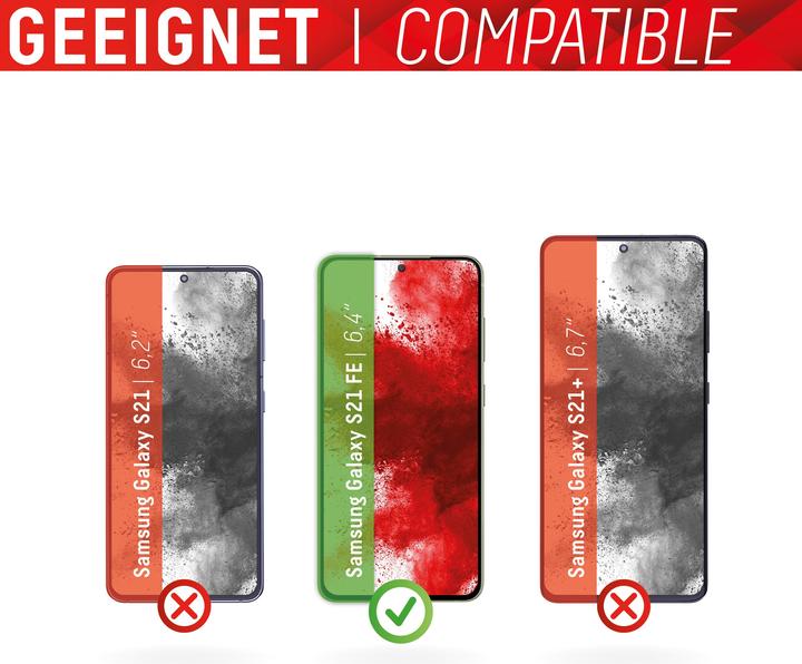 Actual product image Displex Smart Glass, Displayschutzfolie (1 Piece, Samsung Galaxy S21 FE 5G)