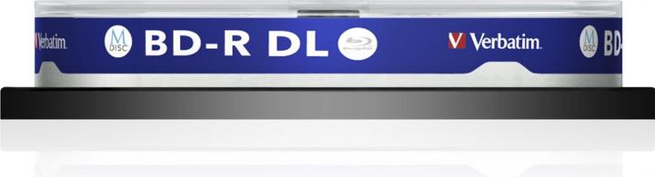 Actual product image Verbatim 1x10 M-Disc BD-R BluRay 50GB 6x Speed Cakebox printable (10 x)