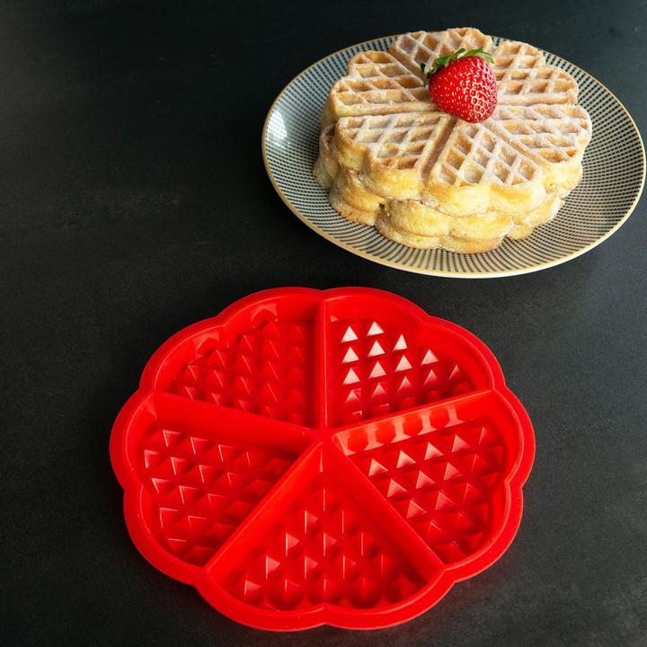 Produktbild Intirilife 2er Set Silikon Waffelformen (18.50 cm)