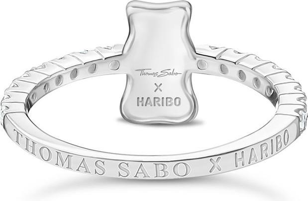 Produktbild Thomas Sabo Ring mit HARIBO Goldbär und Steinen Silber (52, 925 Silber)