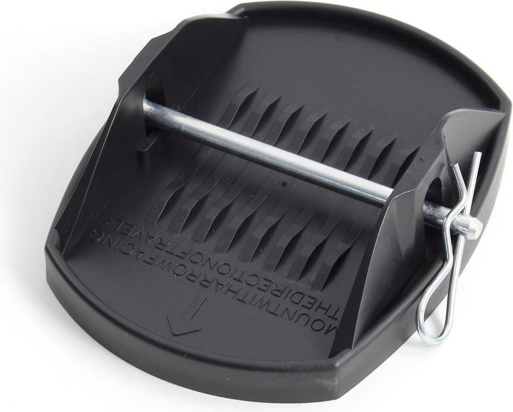 Actual product image XPOtool 4x Caravan Jack Pads 180x145mm with Metal Pins Universal Trailer Motorhome Stabilise Feet