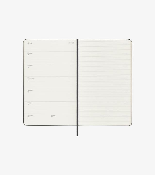 Image du produit Moleskine Weekly (13 x 21 cm, Anglais)