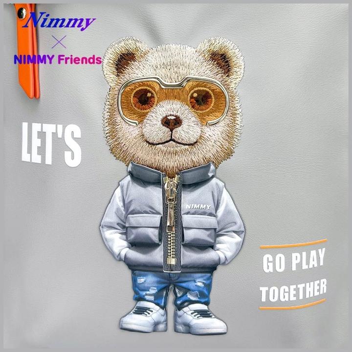 Produktbild Nimmy Cool&Cute 2.0 Bear laptop backpack grey